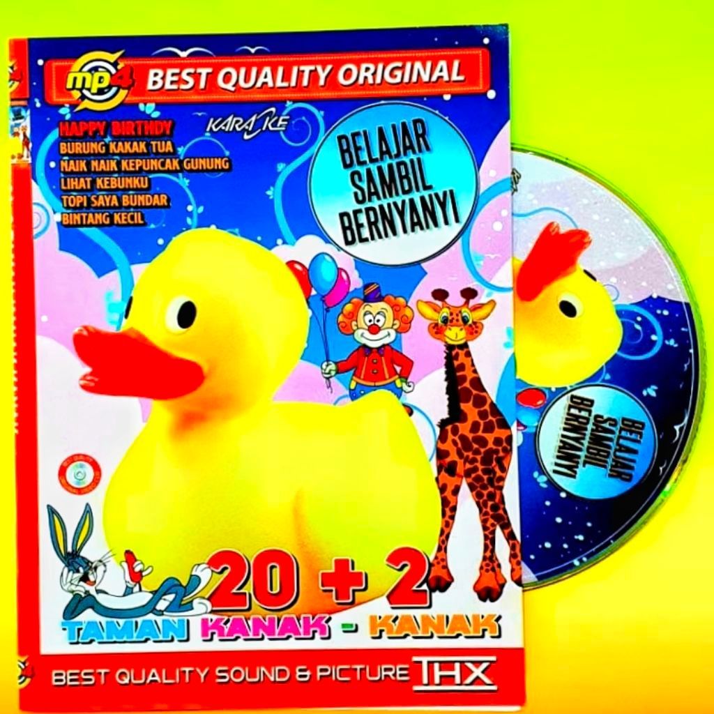KASET DVD MP4 VIDEOO LAGU ANAK ANAK TERPOPULER SEPANJANG MASA-KASET DVD MP5 LAGU TAMAN KANAK KANAK-L