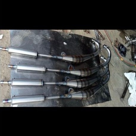 Knalpot pipe on RXZ-RZR bahan galvanis