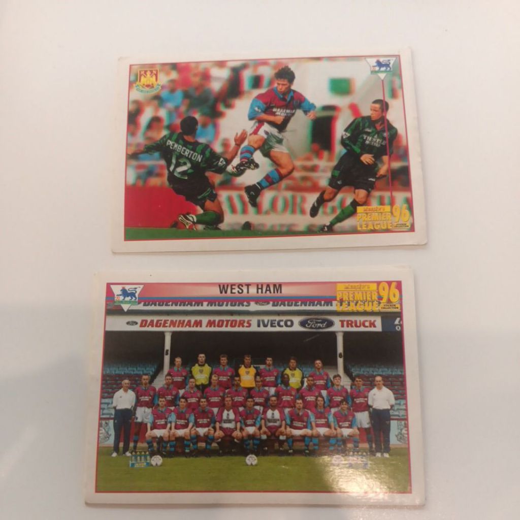 Stiker Bola Merlin EPL 1996 West Ham