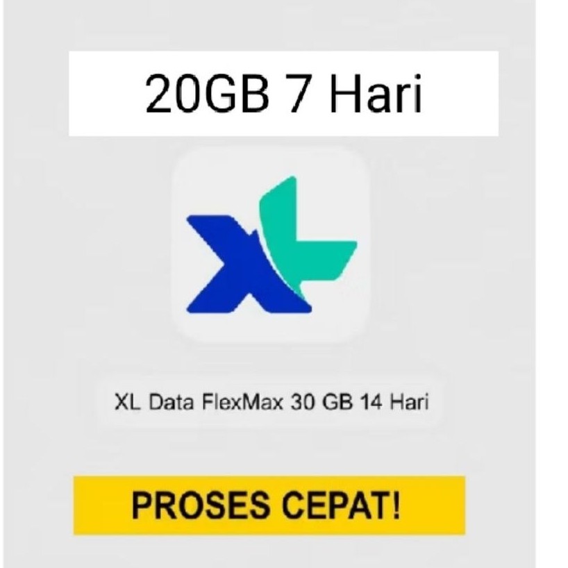 ISI ULANG XL 7 hari /  DATA XL 7GB / KUOTA XL 4GB 5GB 6GB 7GB 8GB 9GB 10GB 12GB 18GB 20GB 30GB 40GB 