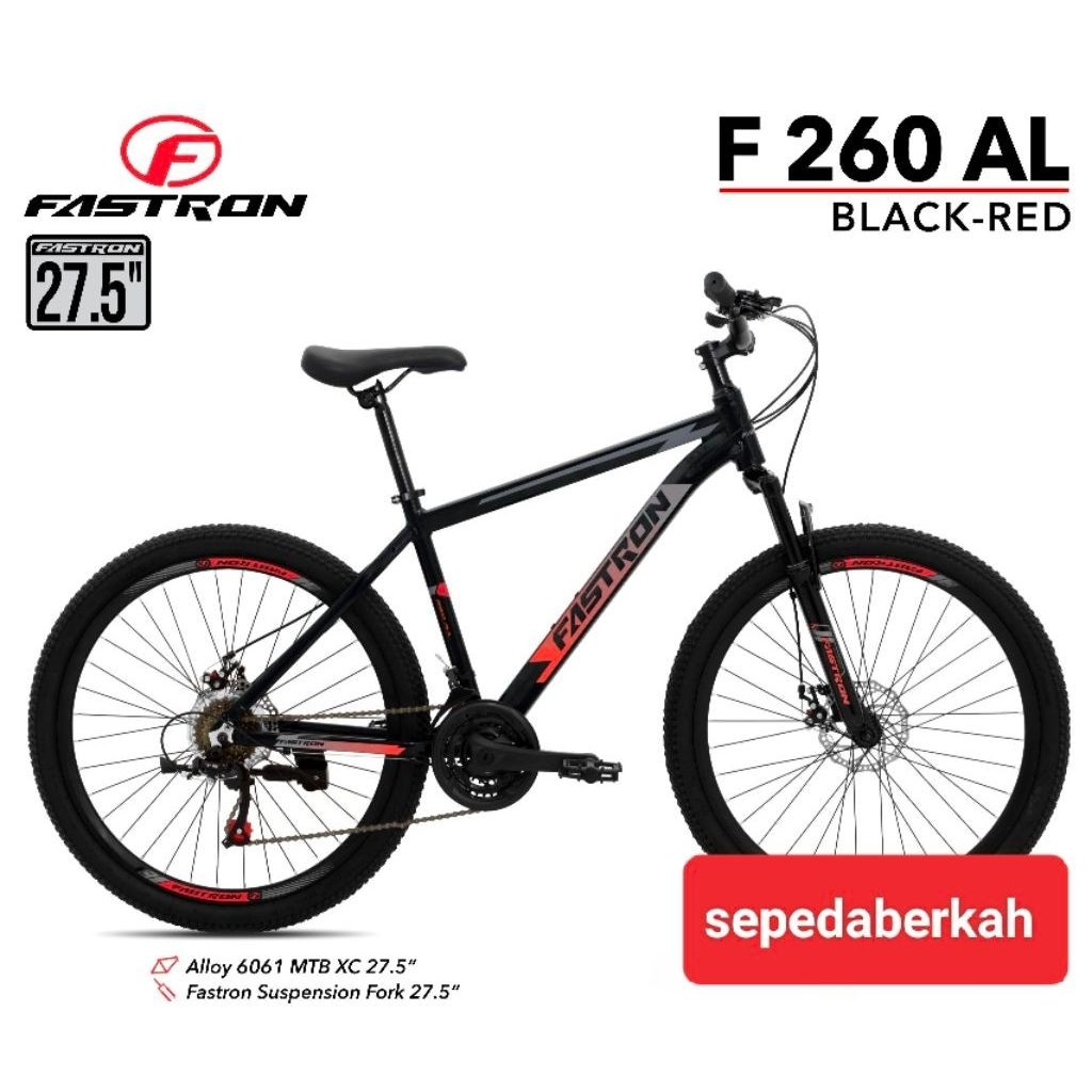 sepeda gunung sepeda mtb 27,5 Fastron fs 260 al framenya Alloy 3x7 speed rem cakram,MTB 27,5 exotic 