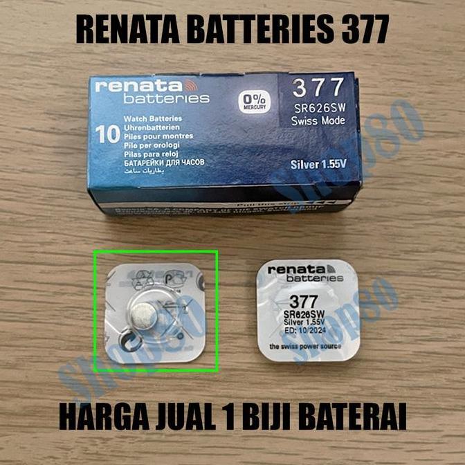 Renata Ori 377 SR626SW Baterai Jam Battery Batre Asli SR626 SW SR 626