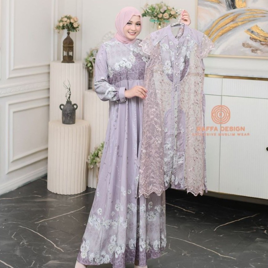 gamis marbela mix tulle raffa design