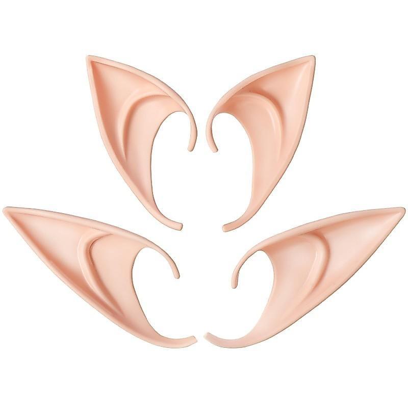 Isi 2 Elf Ears Telinga Palsu Silikon Telinga Peri Fairy Ears Kuping Peri Telinga Elf Palsu High Qual