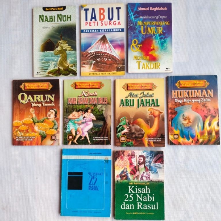 Buku Kisah Islami, NABI NUH, TABUT PETI SURGA, Perilaku MEMPERPANJANG UMUR & Merubah TAKDIR, QARUN y