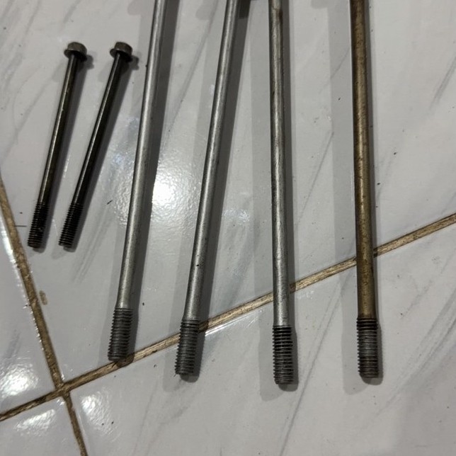 baut boring, tusuk sate 4st, 5tn, 5tp, crypton, Vega r lama, jupiter z lama, Burhan, Vega r new 19cm