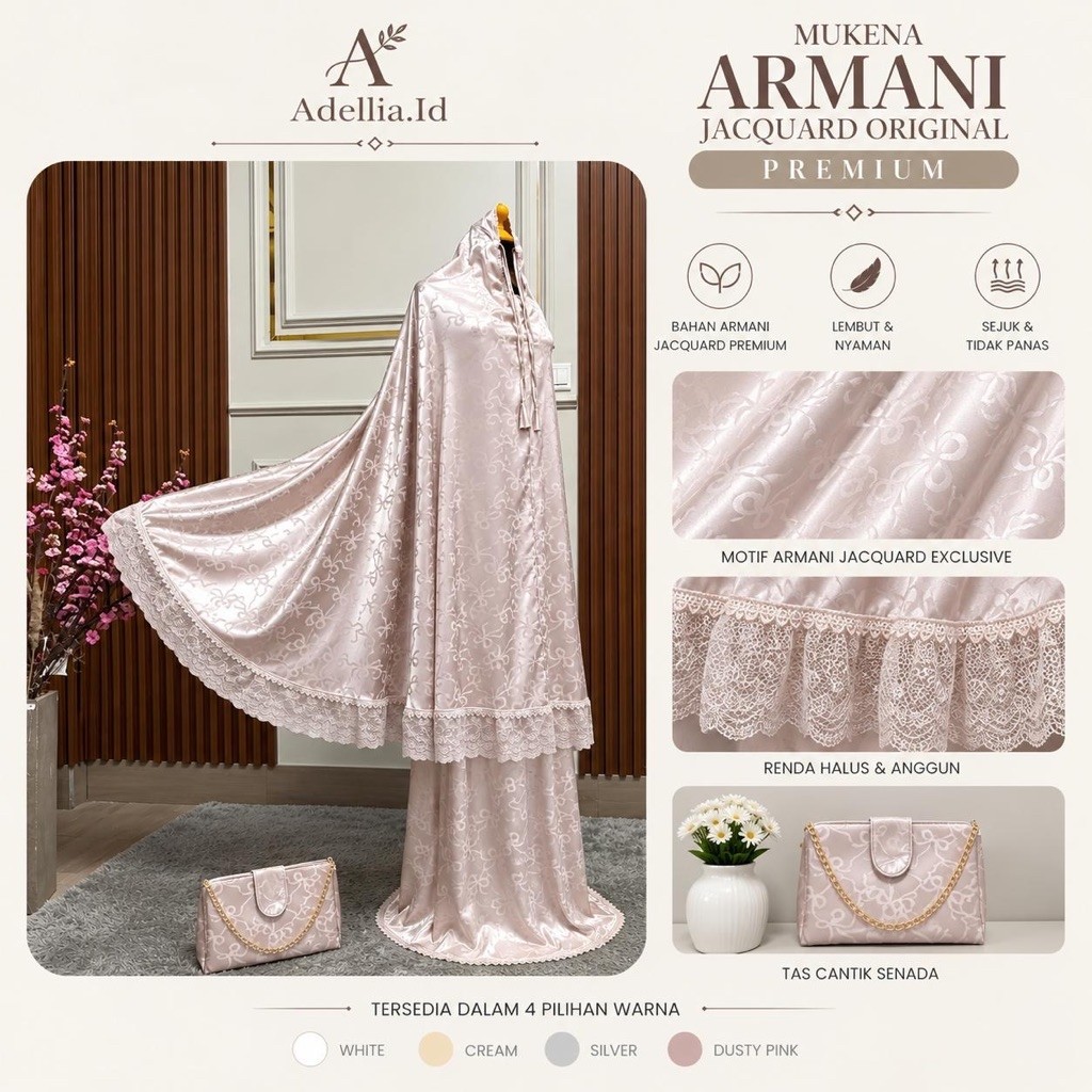 Mukena Armani Jacquard Ori Premium