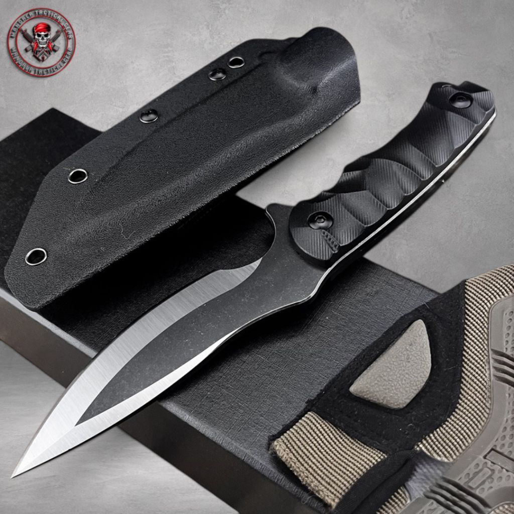 Pisau Survival WR06 Fixed Blade Handle Kydex Sheath Outdoor EDC Camping Knife Tactical WR06