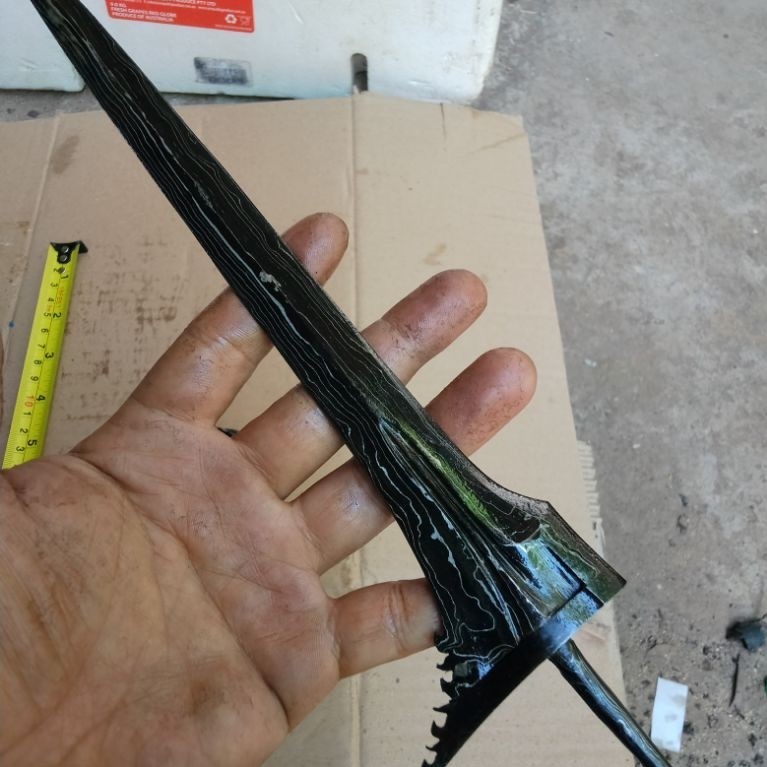 bilah keris bali lurus panjang 26cm (B7)