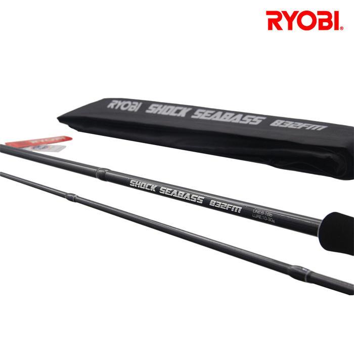 Joran Pancing Ryobi Shock Seabass (Fuji) Fishing Rod Spinning - 1002 (300cm)