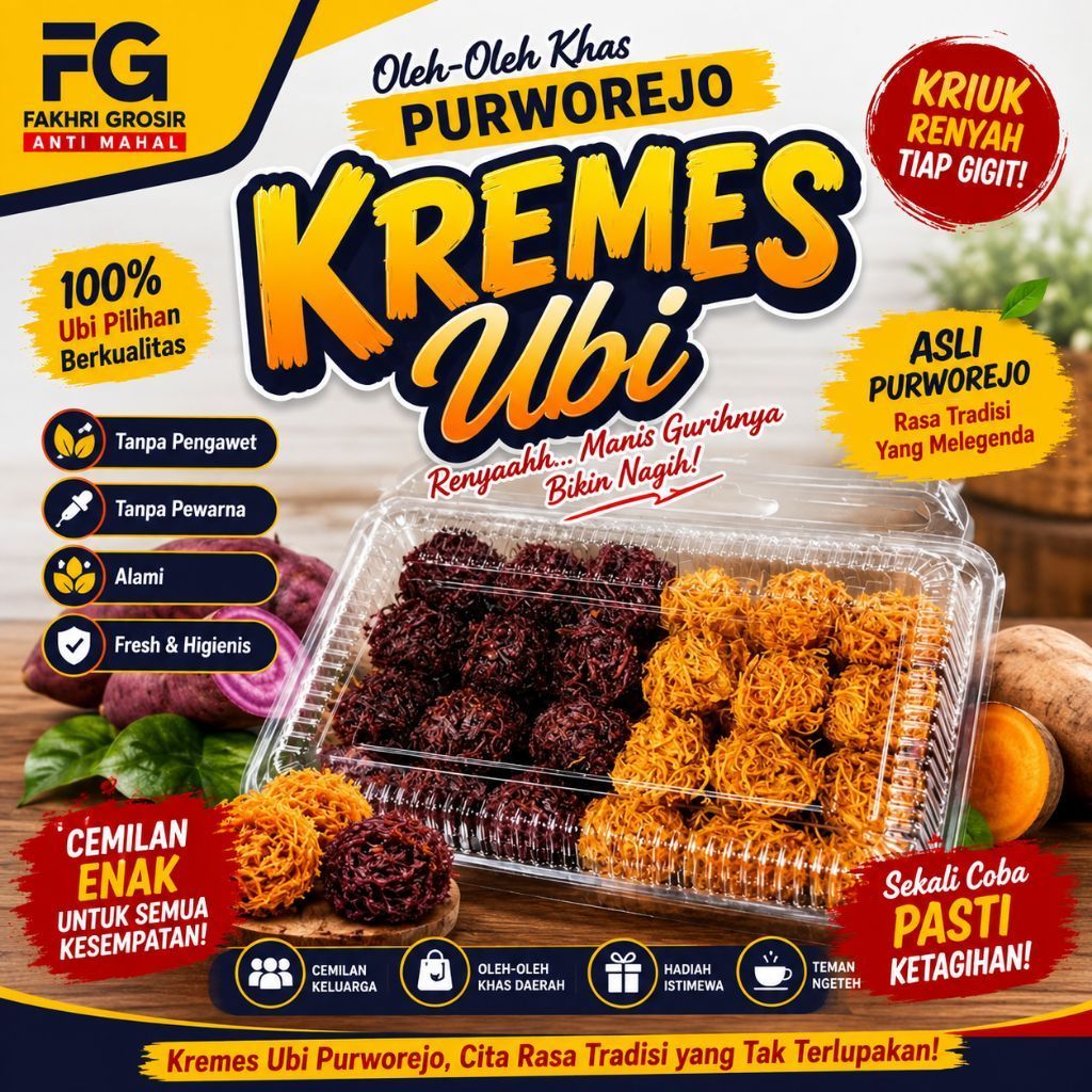 KREMES UBI ISI 42PCS MIX / KREMES UBI / KREMES PURWOREJO