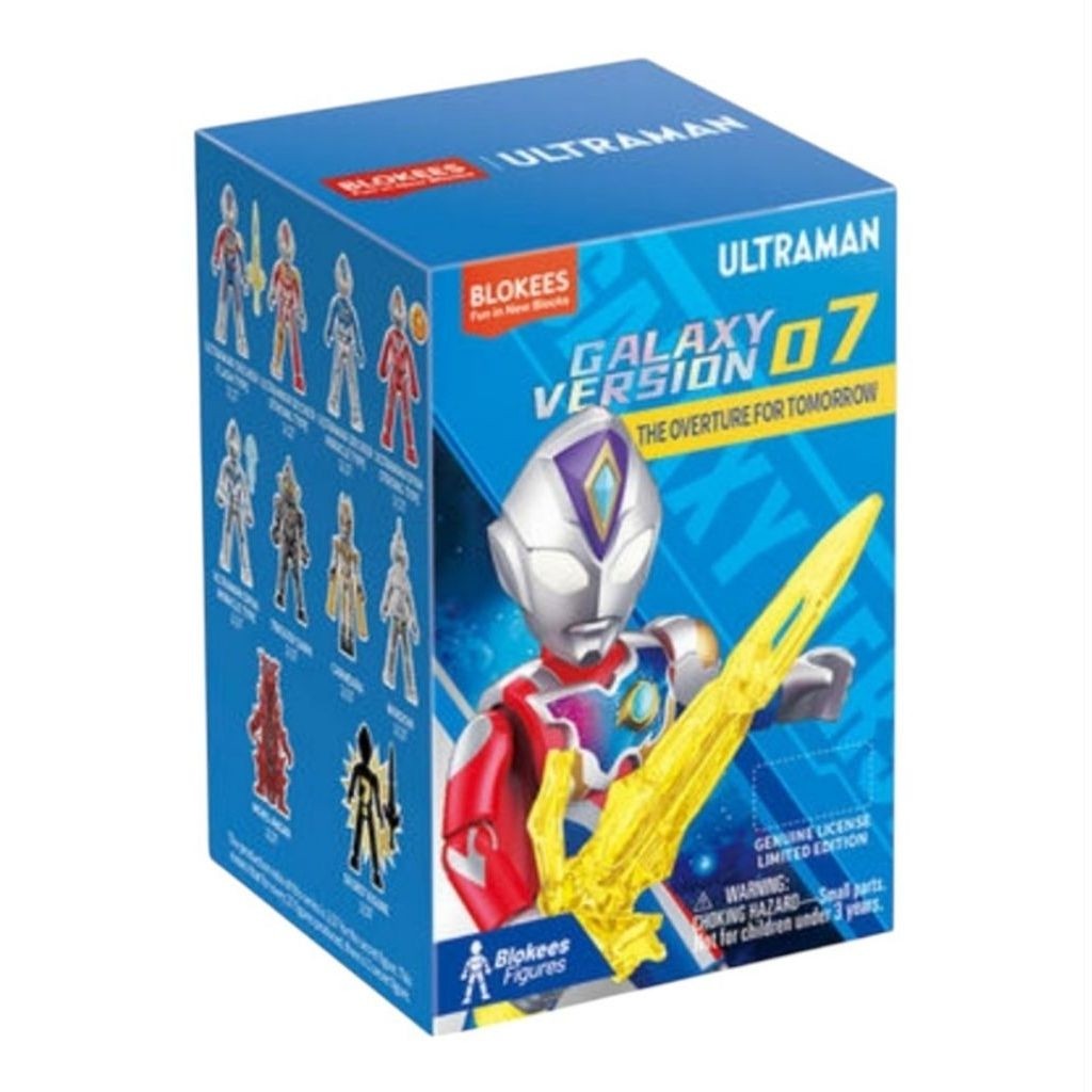 BLOKEES Ultraman Galaxy Version GV01-GV16 BlindBox Mainan Anak Action Figures