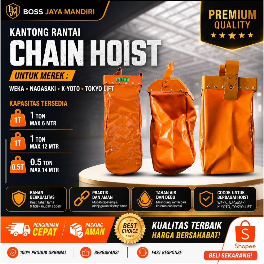 KANTONG RANTAI CHAIN HOIST 1 TON