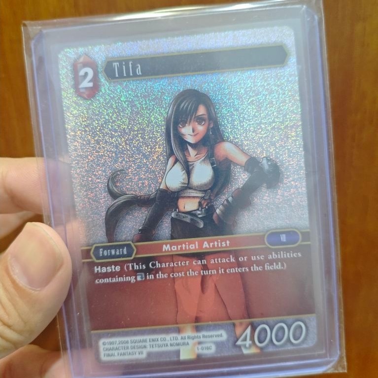 Kartu Tifa FFTCG Opus 1 Foil for Final Fantasy Collector, Final Fantasy Rebirth, Final Fantasy Revel