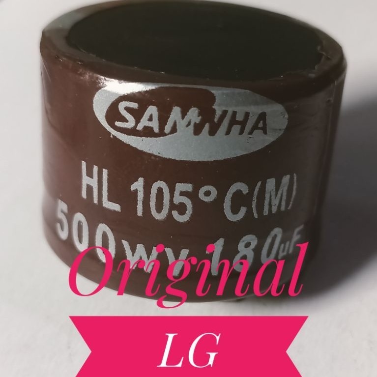 Elco 500wv 180uf original warna coklat