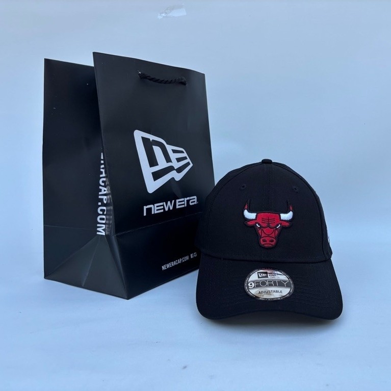 Topi NEW ERA 9Forty Chichago Bulls Black Original