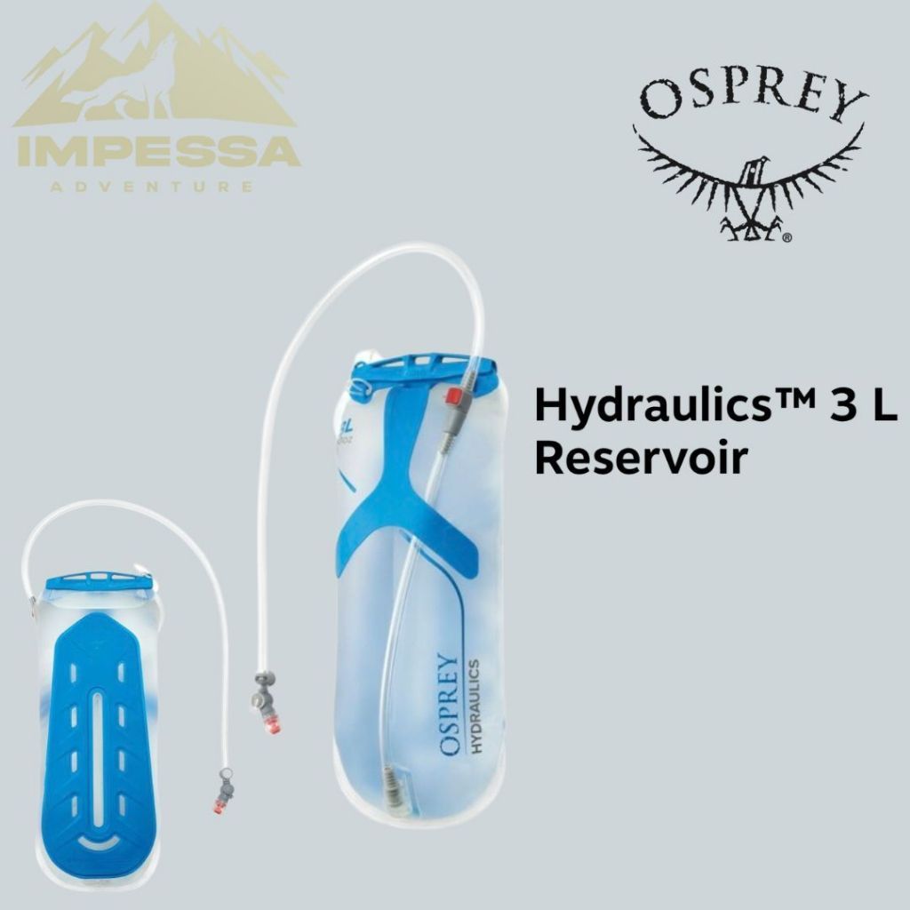 Osprey Hydraulics 3L Reservoir - Water Bladder 3 Litera Kantong Air Minum Olahraga Hiking Outdoor Or