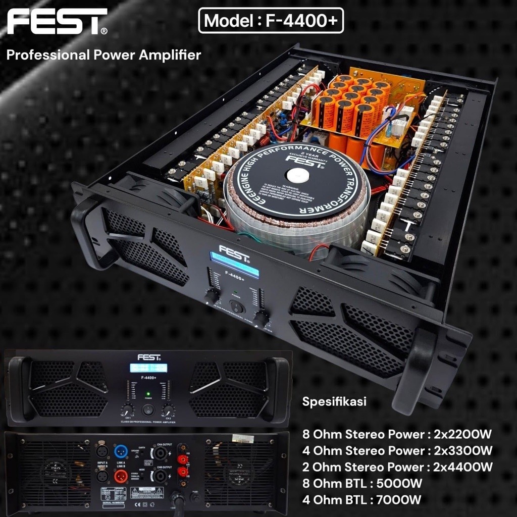 Power FEST F 4400 + Original Amplifier Fest F4400+ Class GB