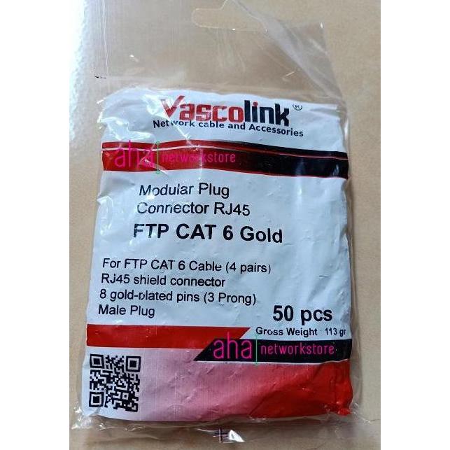 KONEKTOR FTP CAT6 VASCO LINK KONECTOR CAT6 FTP VASCOLINK CONECTOR FTP