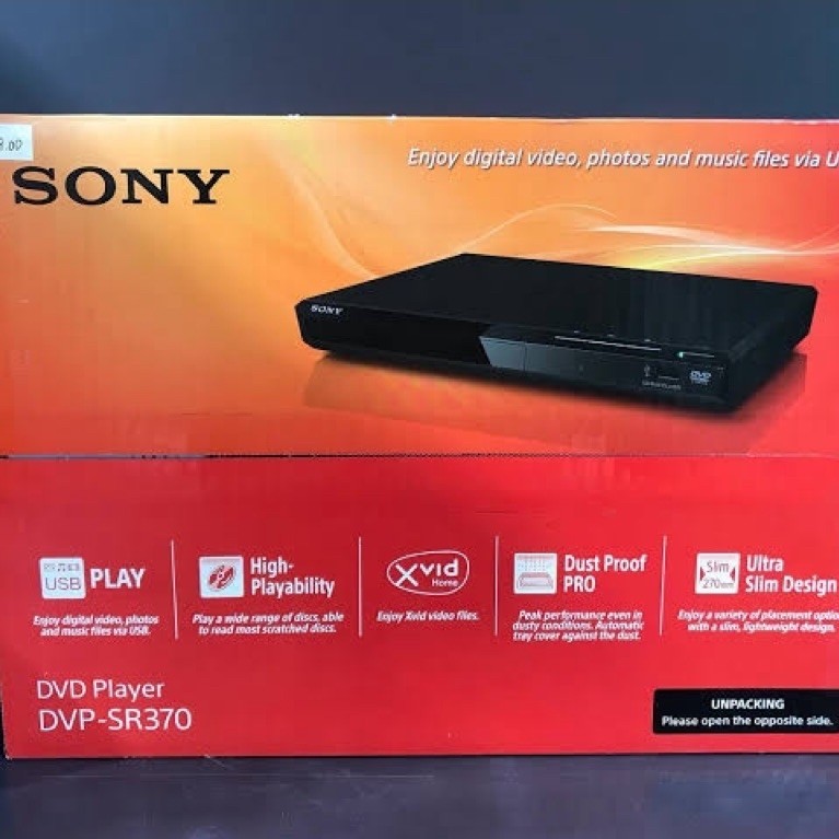GARANSI RESMI 1 THN SEGEL ORIGINAL DVD PLAYER SONY DVP-SR370 DVP SR370 SR