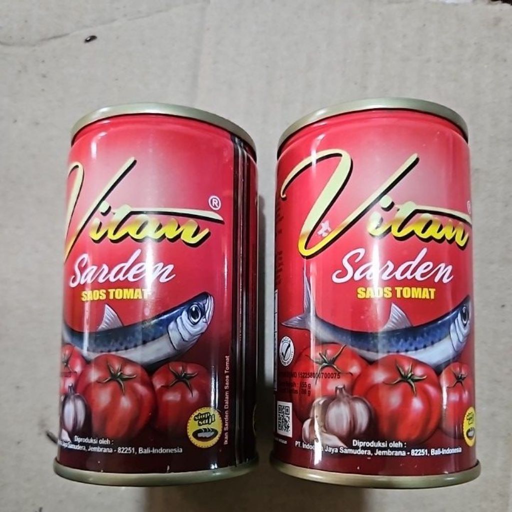 Ikan Kaleng Sarden Vitan Sarden Saos Tomat