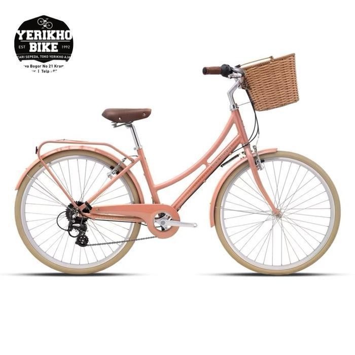 Sepeda Mini Keranjang 26 Polygon Oosten - Brown