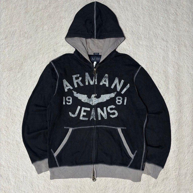 zipper hoodie armani exchange