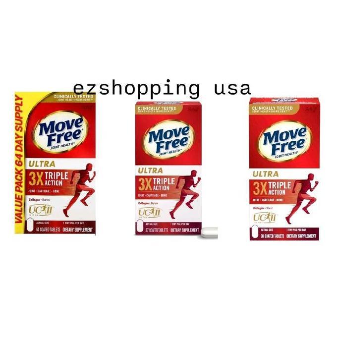 Schiff Move Free Ultra Triple Action Joint Health 30 & 37 Tablet Dengan Type Ii Collagen & Hyaluroni