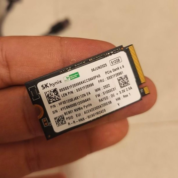 SSD NVMe M.2 2242 SK Hynix BC901 512GB PCle Gen4 x4