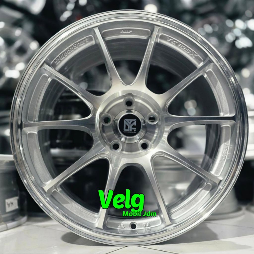 velg racing r18 TC105X FLOW FORMING DENGAN lebar 8,5 pcd 5X114,3 velg mobil ring 18 pnp untuk Innova