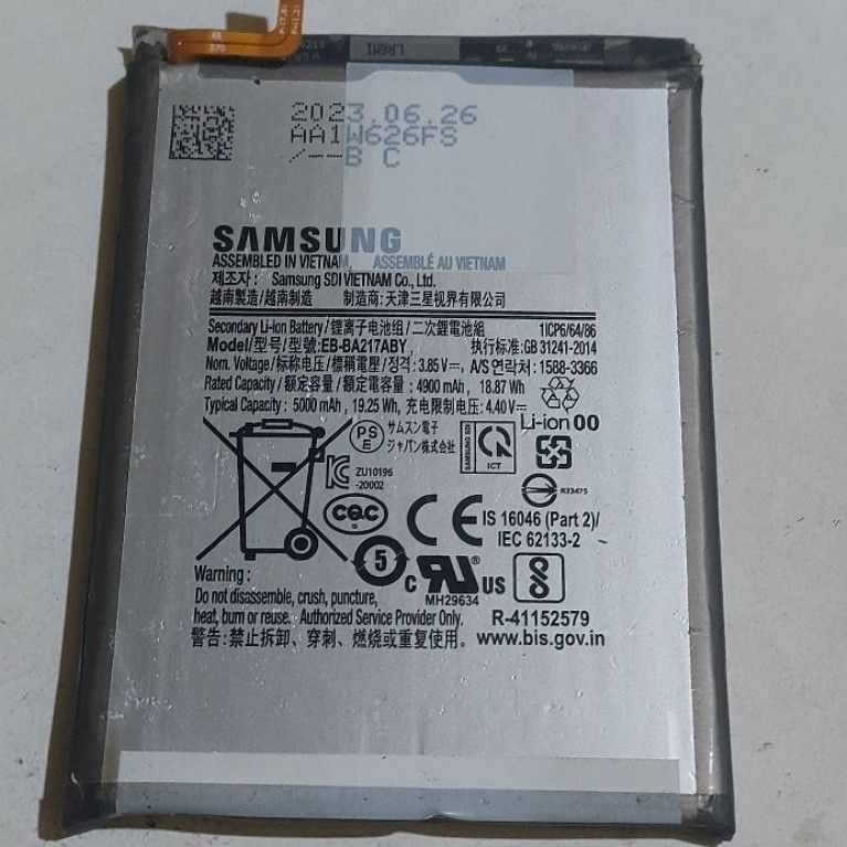baterai samsung a04s second original cabutan