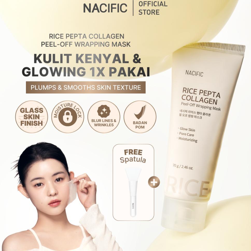 Nacific Rice Pepta Collagen Peel Off Wrapping Mask 70G Hydrolyzed Collagen Pepta13 Complex Peel Off 