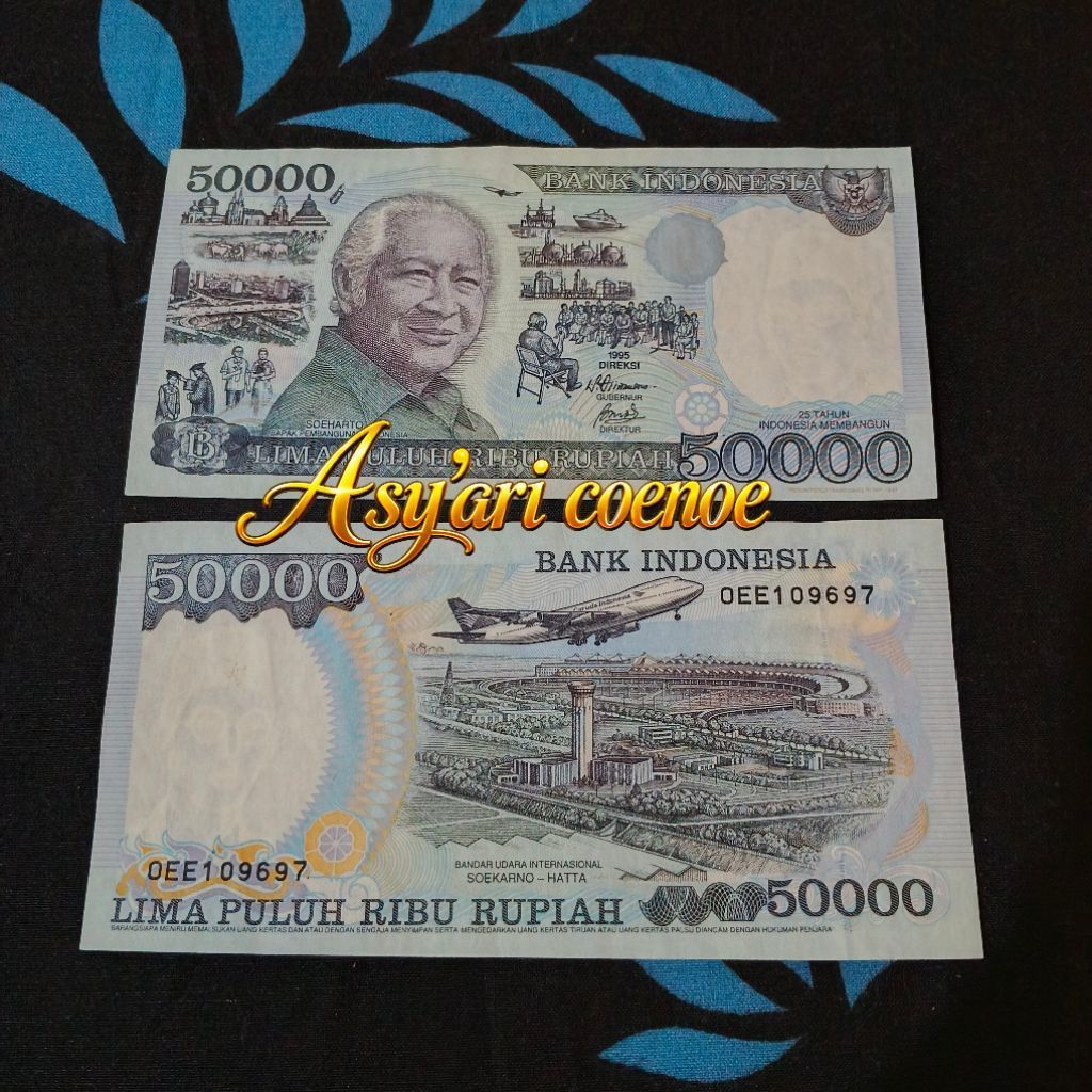 Uang 50 Ribu Suharto Asli Kondisi layak