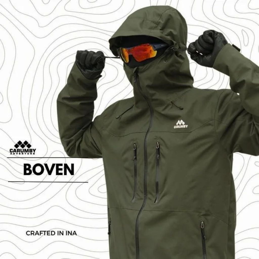 Jaket Gunung Gorpcore Carumby Boven Waterproof