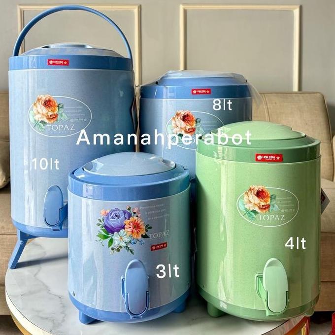 Dispenser Sahara 8 10 12 Liter Lionstar Tempat Minum Panas Dingin Drink Jar Dispenser Teh Poci