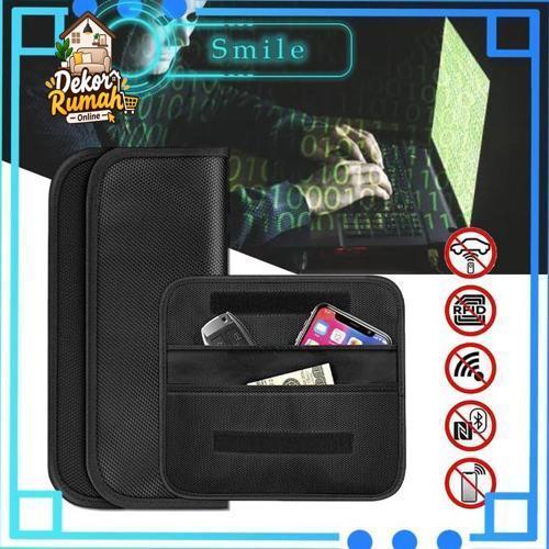 Faraday Bag Pouch Pemblokir Sinyal HP Anti Radiasi Kantong Faraday Bag RFID Anti Maling Tracking