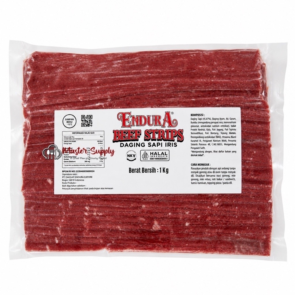 BEEF STRIPS 1 KG / DAGING SAPI IRIS ASAP 1 KG / DAGING SAPI IRIS TIPIS / DAGING ASAP / HALAL