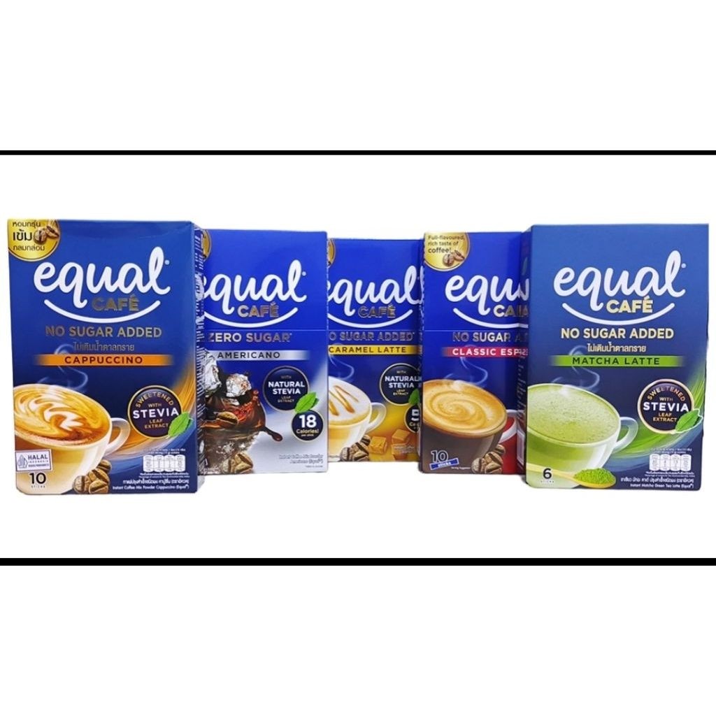 EQUAL CAFE NO SUGAR ADDED 10'S