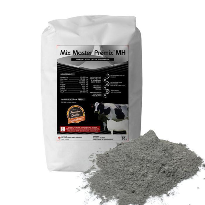 1 ZAK PREMIX TERNAK PREMIUM CAMPUR MINERAL HITAM (MIX MASTER PREMIX MH 25 KG) - PREMIX MINERAL HEWAN