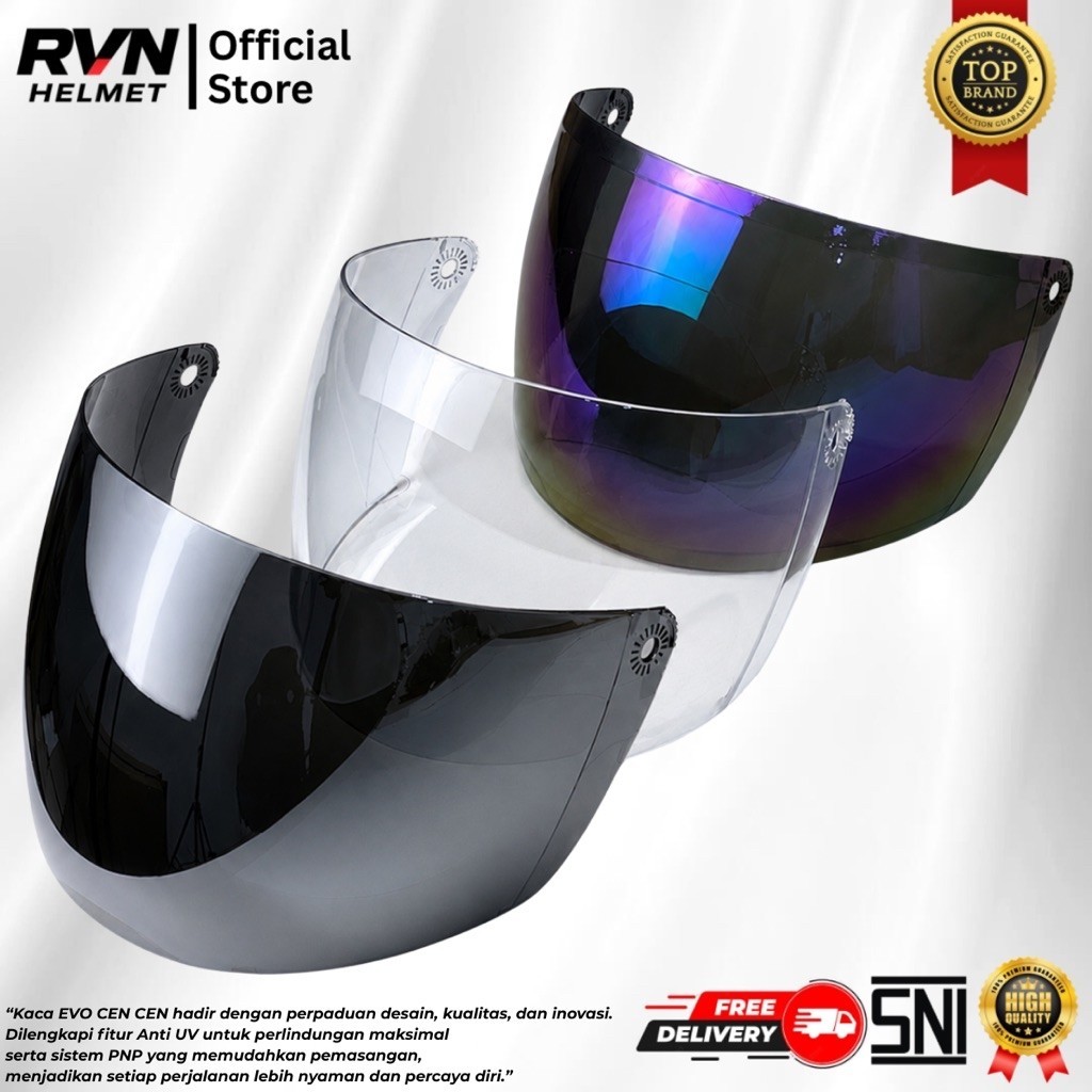 Kaca Visor Helm GM Evolution Cen Cen - GM Cen Cen Inovation/Bxp Evo/Caberg/J-Force King/Maxim/Shope 
