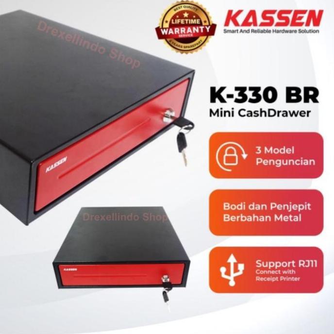 Cash drawer laci kasir KASSEN K330 K-330 BR