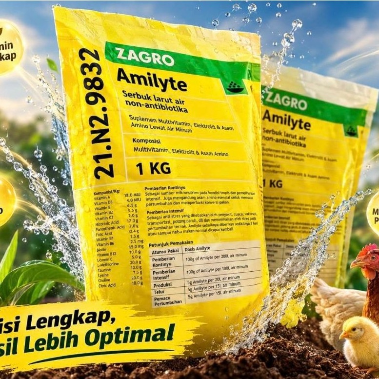 Amilyte Zagro 1 Kg - Enhanced Electrolyte Solution