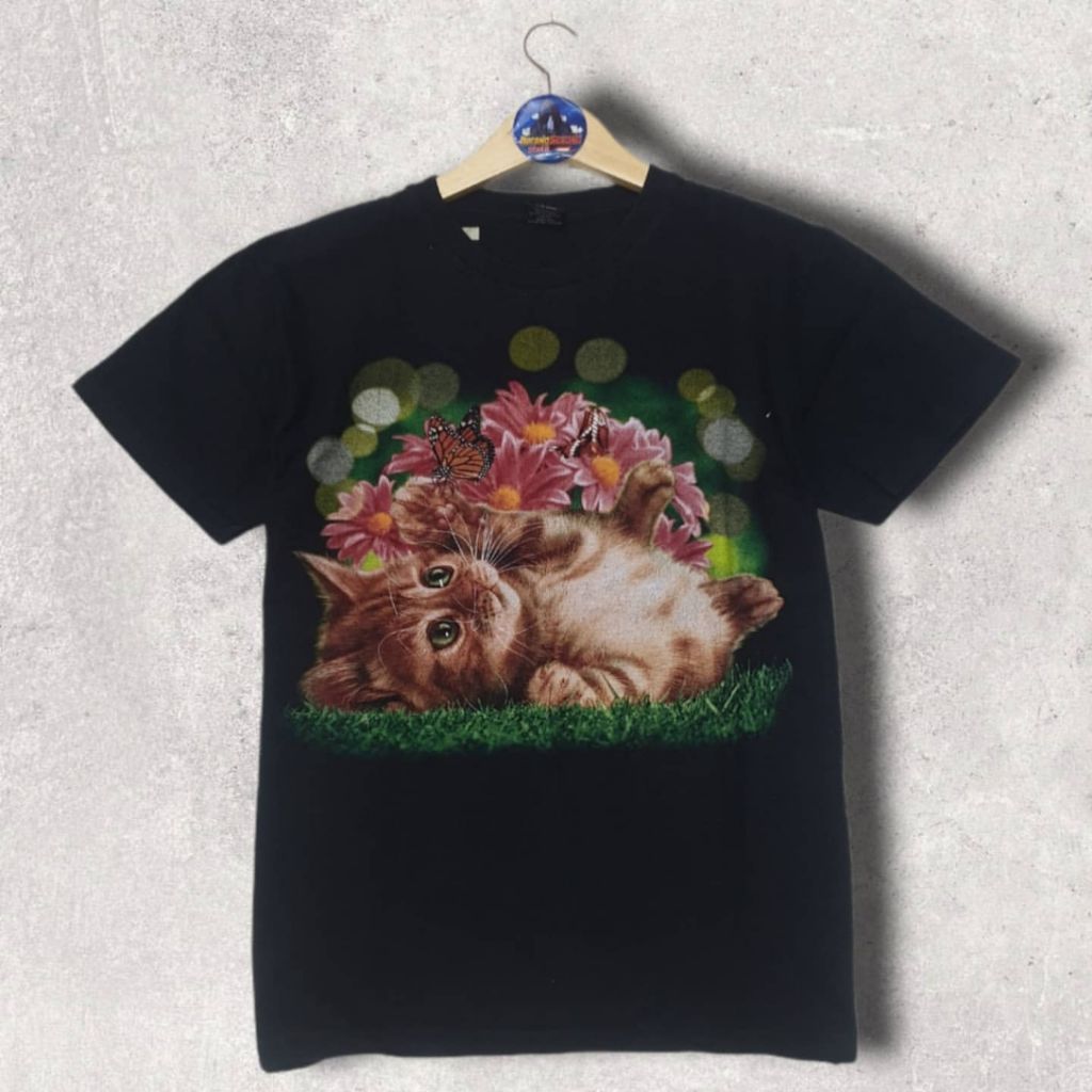 Kaos Tshirt Rock Yeah Gambar Kucing Pria Wanita