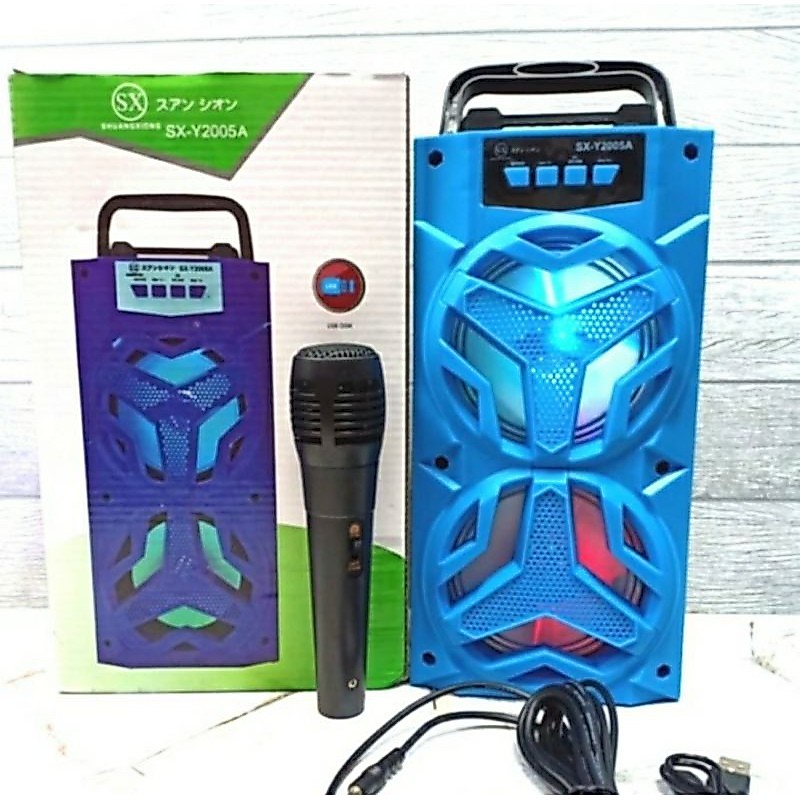 Speaker Bluetooth SX Y2005A Bonus 1 mic Karaoke Wireless