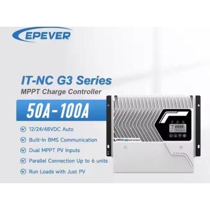 Murah Solar Charge Controller Scc 100A Epever It10420Nc G3 Mppt 100A Scc