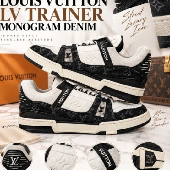 Louis Vuitton LV Trainer Monogram Denim