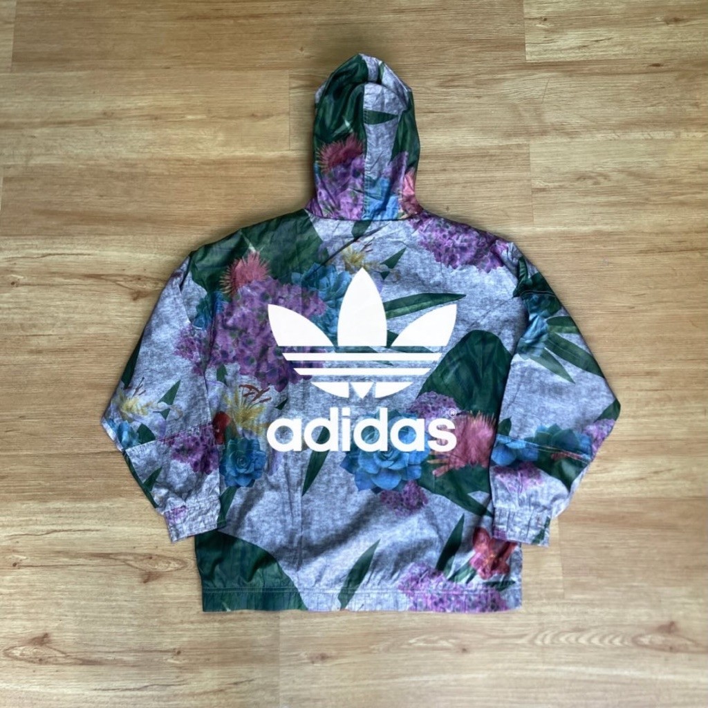 cagoule jacket Adidas floral big logo