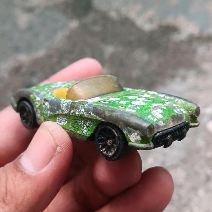 DIECAST LOOSE MATCHBOX LOOSE MATCHBOX 57 CORVETTE BAHAN CUSTOM