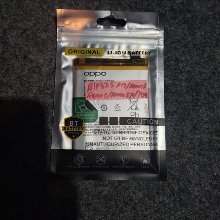 BATRAI BLP835 Oppo Reno 5f BEKAS ORIGINAL COPOTAN NORMAL