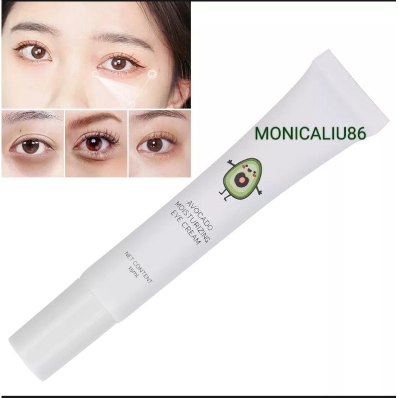 BISA / YAQINUO AVOCADO MOUSTURIZING EYE CREAM / PENGHILANG MATA PANDA KANTUNG MATA MILIA KERIPUT HIL